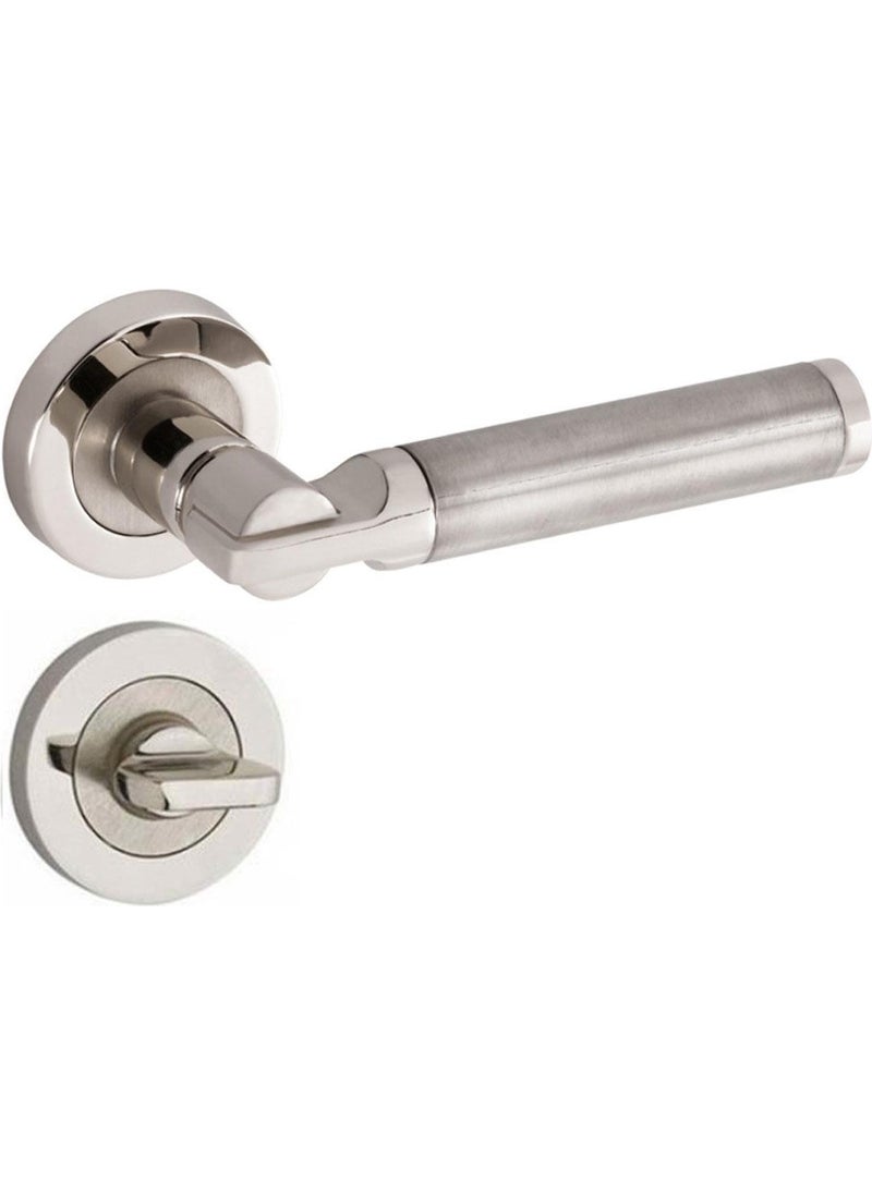 Nobel Door Handle Badge Verda WC Nickel Inox 