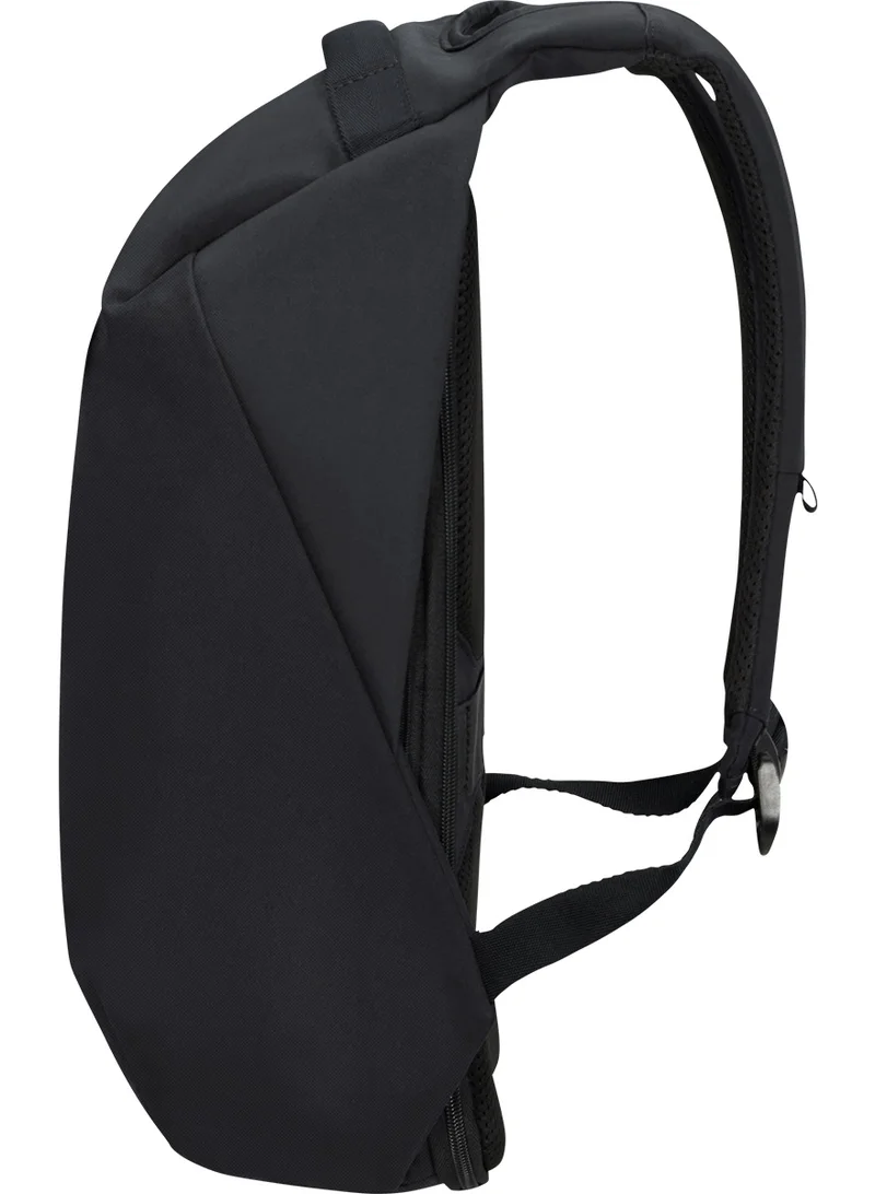 Samsonite Securipak 15.6" Laptop Backpack Polyester, Black|Ergo Back & Shoulder|RFID Protection|Bottle Holder|Smart Sleeve|Back Open Design|Anti-Cut Lining - 2 Years International Warranty