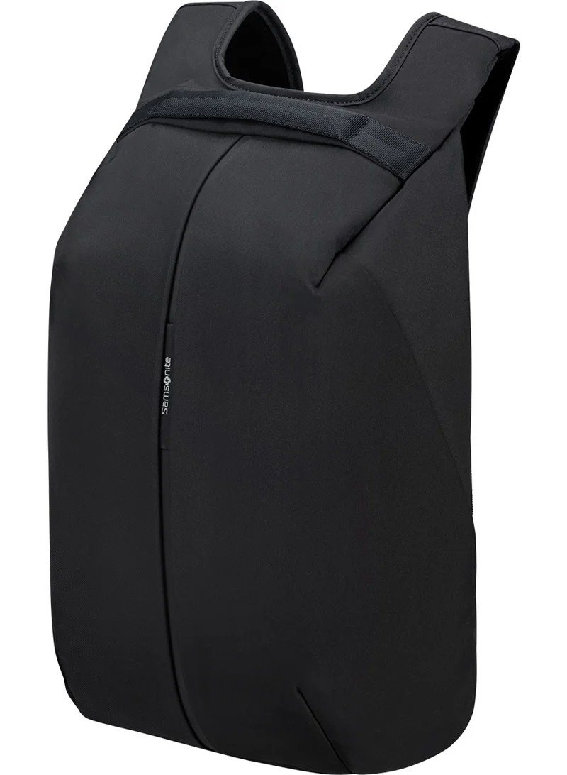 Samsonite Securipak 15.6" Laptop Backpack Polyester, Black|Ergo Back & Shoulder|RFID Protection|Bottle Holder|Smart Sleeve|Back Open Design|Anti-Cut Lining - 2 Years International Warranty