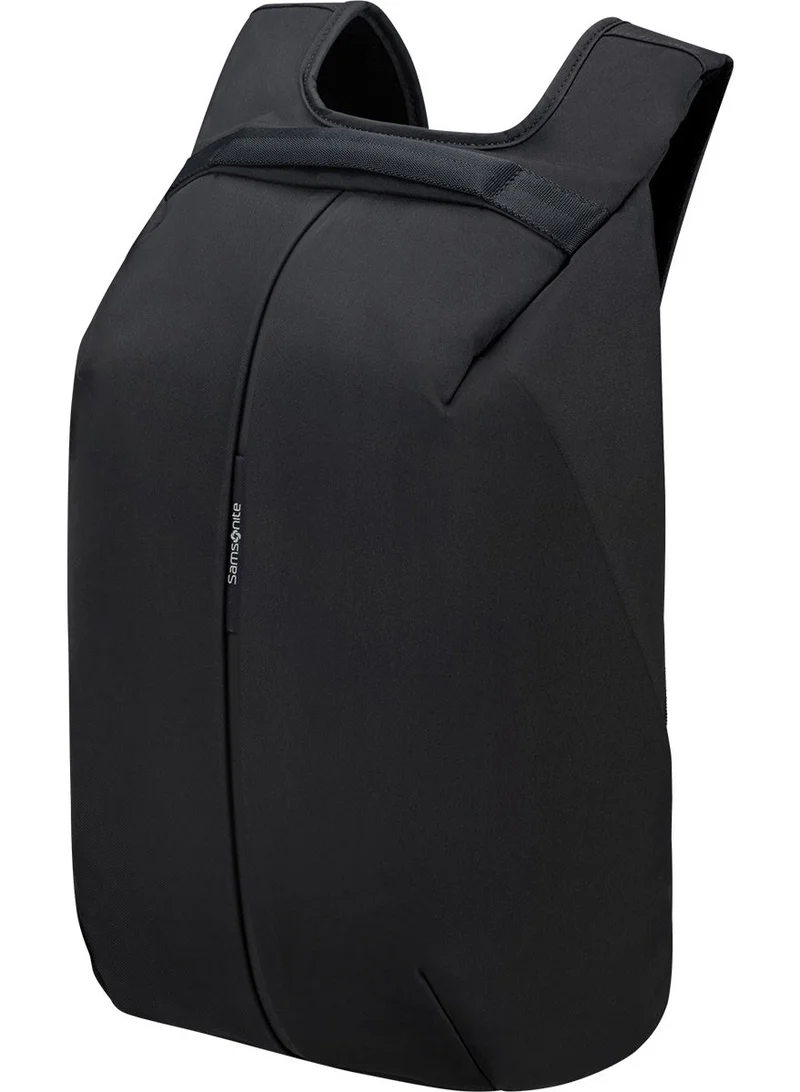 Samsonite Securipak 15.6" Laptop Backpack Polyester, Black|Ergo Back & Shoulder|RFID Protection|Bottle Holder|Smart Sleeve|Back Open Design|Anti-Cut Lining - 2 Years International Warranty