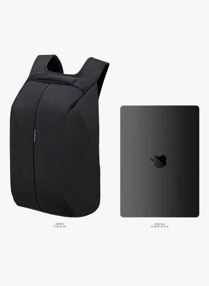 Samsonite Securipak 15.6" Laptop Backpack Polyester, Black|Ergo Back & Shoulder|RFID Protection|Bottle Holder|Smart Sleeve|Back Open Design|Anti-Cut Lining - 2 Years International Warranty