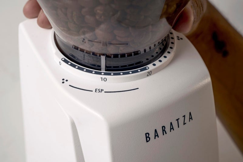 BARATZA Encore ESP 230V Electric Espresso Coffee Bean Grinder, Dual-Range Burr, White - Image 3