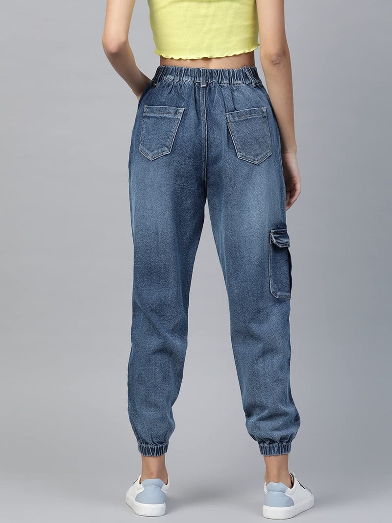 SASSAFRAS Blue Street Wear Jogger Jeans - Image 5
