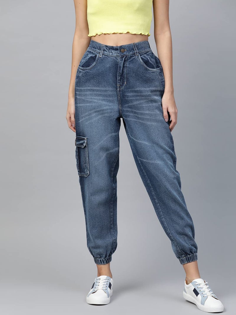 SASSAFRAS Blue Street Wear Jogger Jeans - Image 3