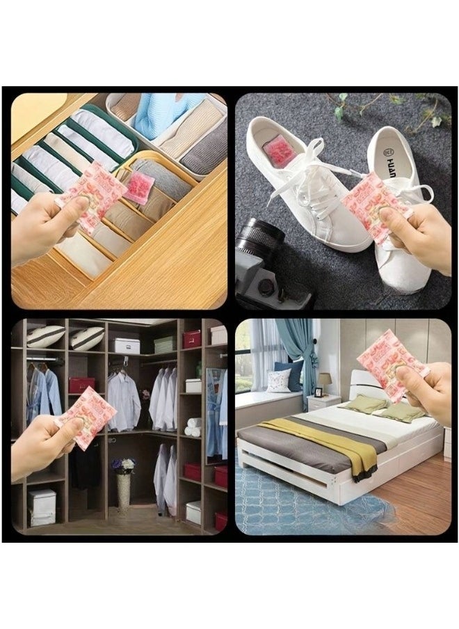 FALMER 48 Fresh Floral Scented Closet and Clothes Bags Long Lasting 24 Hours Moisture Absorbing and Mildew Resistant, Non-Woven Scented Cleaning Bags for Home and Closet Odor Eliminator  - Image 5