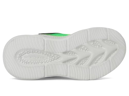 SKECHERS حذاء سكيشرز للأطفال ميتور-لايتس-كريندو، أسود/أزرق/ليموني، 4 أطفال كبار - Image 4