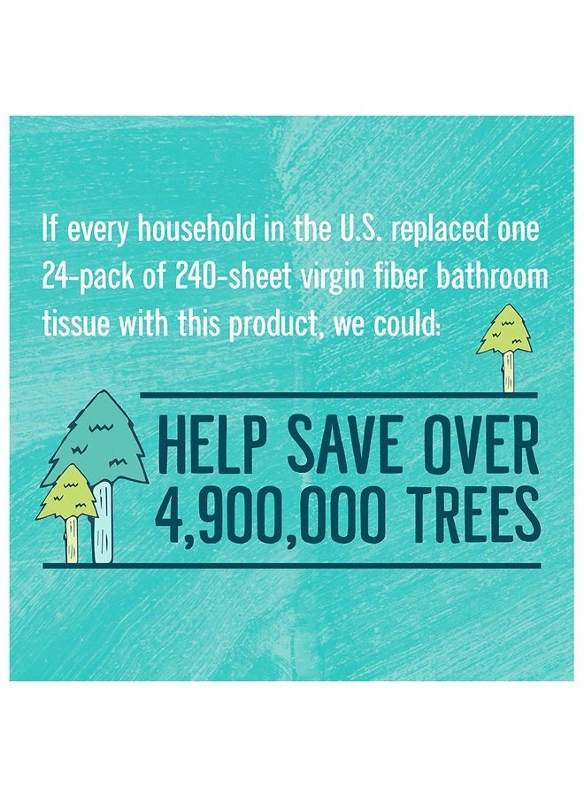 Seventh Generation Toilet Paper White Bathroom Tissue 2-ply 100% Recycled Paper without Chlorine Bleach 24 count, (Pack of 2) - Image 4