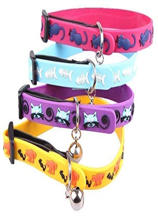Pet Guard طوق ولادة صغير جدًا من السيليكون الناعم للحيوانات الأليفة، مناسب للقطط والهريرات والنموس والأرانب، مزود بجرس - غير سام، صديق للبيئة - طوق TPU ملون للحيوانات الأليفة الصغيرة - قطعة واحدة، قد يختلف اللون - Image 2