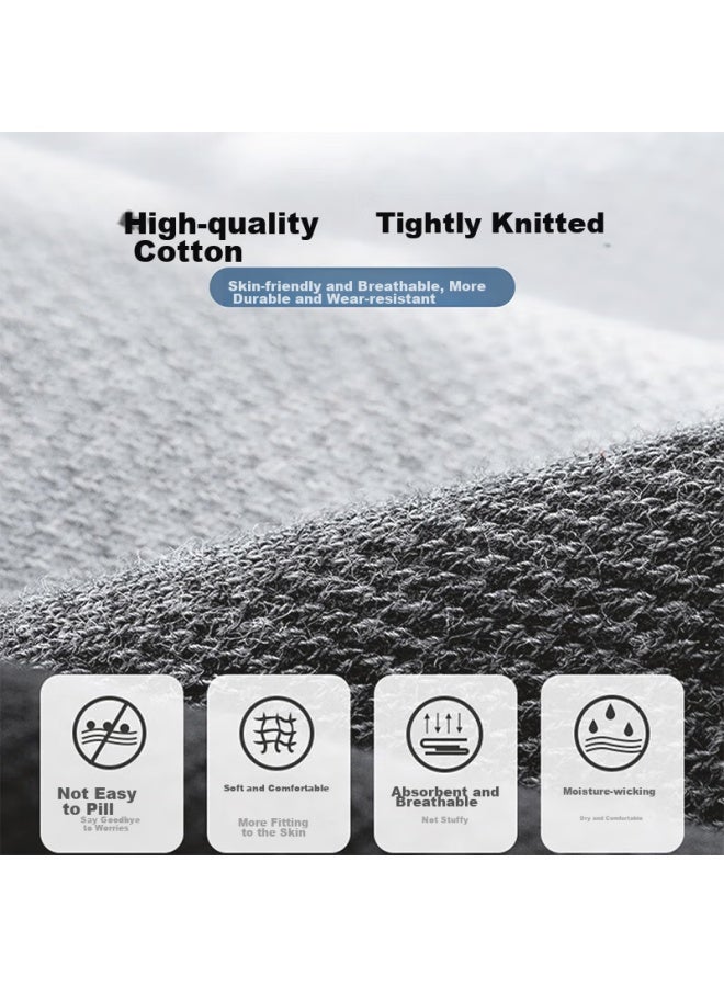 LANG SHA Langsha Men's Socks, 10 Pairs, Combed Cotton, Antibacterial Mesh Short Socks, Men's Cotton Socks, Odor-resistant, Sweat-absorbing, Athletic Socks For Men - Image 5