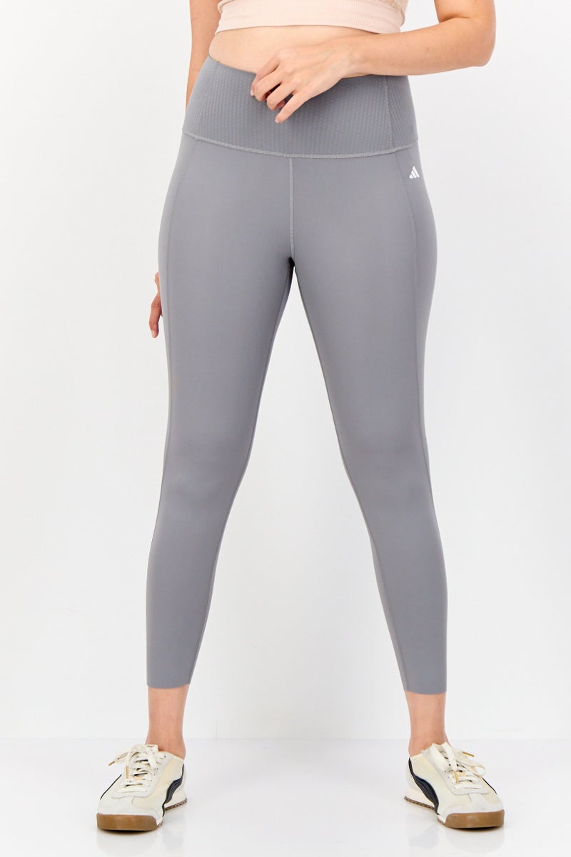Adidas Women Sportswear Fit Super High Rise Training Leggings, Grey - Image 1