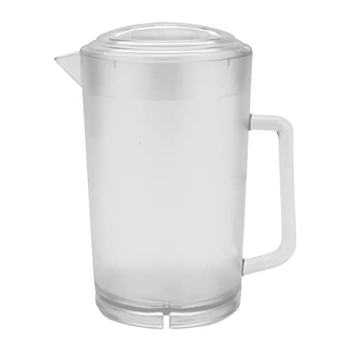 Get ج.إ.ت. P-3064-1-CL إبريق بلاستيكي شفاف سعة 64 أونصة مع غطاء، آمن في غسالة الصحون، مقاوم للكسر، للتسلية الداخلية والخارجية، (عبوة من 12) - Image 3