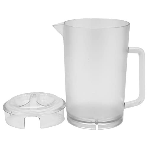 Get ج.إ.ت. P-3064-1-CL إبريق بلاستيكي شفاف سعة 64 أونصة مع غطاء، آمن في غسالة الصحون، مقاوم للكسر، للتسلية الداخلية والخارجية، (عبوة من 12) - Image 5