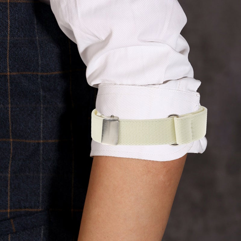 1 Pair Full Matching Armband Simple Elastic Armlet Unisex Armband for Women Men - Image 4
