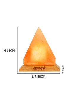GEOHONEY Geohoney - Himalayan Salt Lamp with USB Mini Pyramid  - Image 3