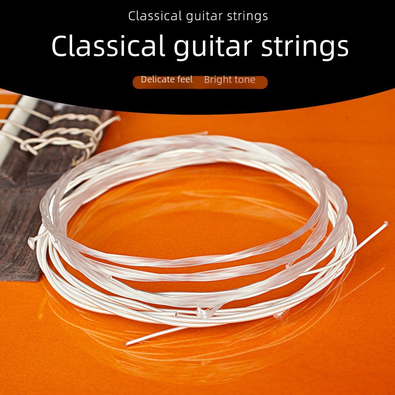 Generic Independent packaging classical guitar nylon string factory wholesale classical string silver plated factory string factory direct salesClassical nylon string suit [platinum bag]] Classical nylon string suit [platinum bag]] 