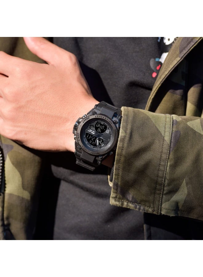 Sanda Men's Watches Sports Outdoor Waterproof Watches Men's Date Multifunction Stopwatch Analog Watch - Image 4