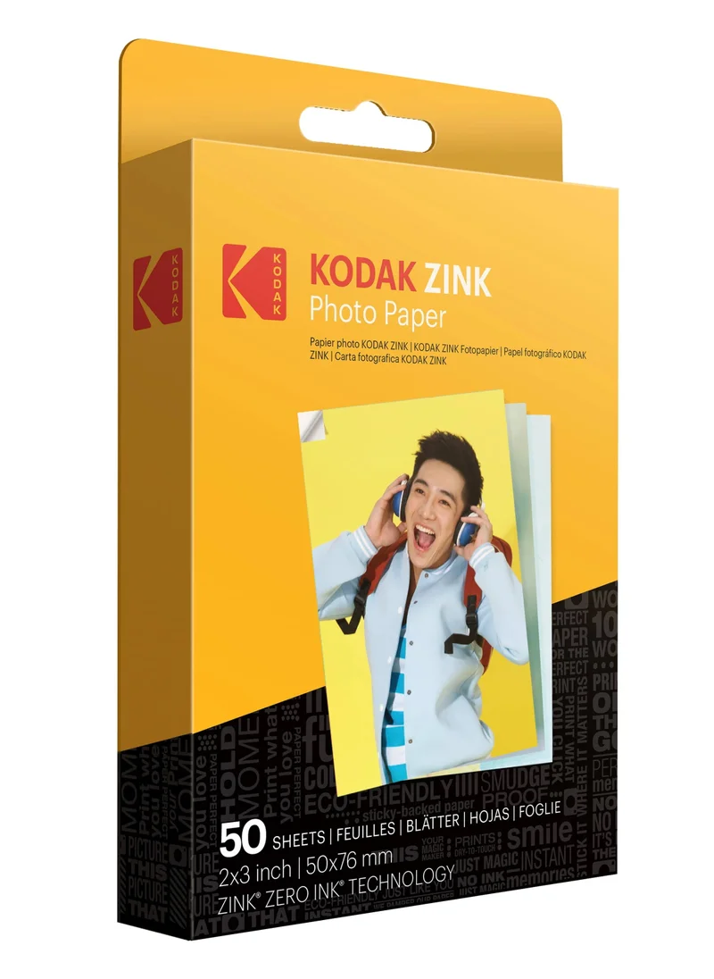 Kodak 50 Sheets 2X3 Premium Zink Photo Paper