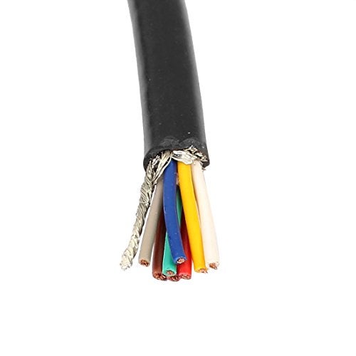 uxcell M12 Female Straight 8 Pins Connector Aviation Socket Shielded Electrical Cable 2M - Image 3