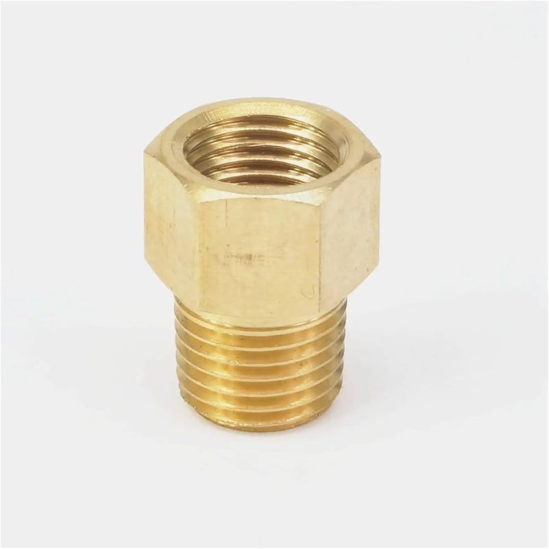 Brass 1 4 NPT Male To 1 4 BSPP Female Pipe Fitting Connector For Pressure Gauge Air Gas Fuel Water - Image 2