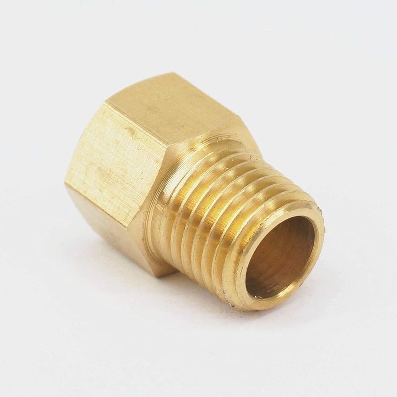 Brass 1 4 NPT Male To 1 4 BSPP Female Pipe Fitting Connector For Pressure Gauge Air Gas Fuel Water - Image 5