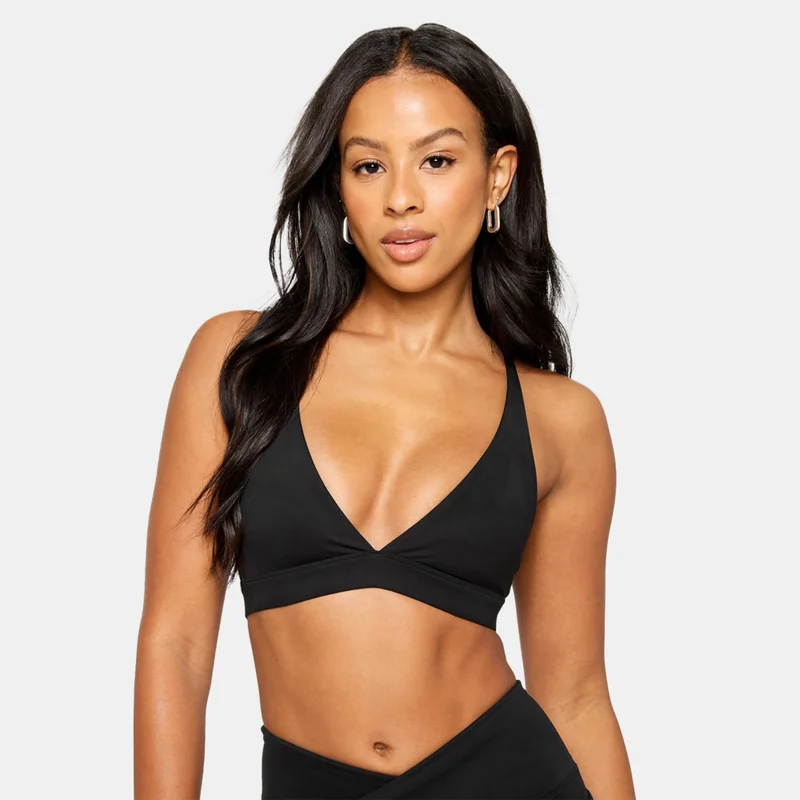 Fabletics Women's PureLuxe Low-Support Triangle Training Sports Bra