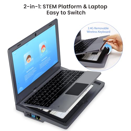 ELECROW CrowPi 2 All-in-one Kit Compatible for Raspberry Pi 4/5 Laptop, Without RPi 5 Board, Learning Programming Sensor Kit with 11.6 Inch IPS Screen for Professional Adult (Basic Kit) - Image 5