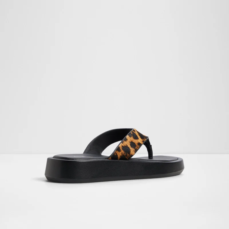 ALDO  GRETTLE Animal Printed Flat Sandals for Women | Best Price UAE