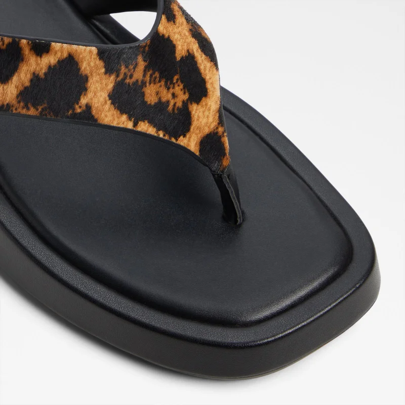 ALDO  GRETTLE Animal Printed Flat Sandals for Women | Best Price UAE