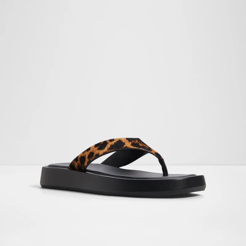 ALDO  GRETTLE Animal Printed Flat Sandals for Women | Best Price UAE