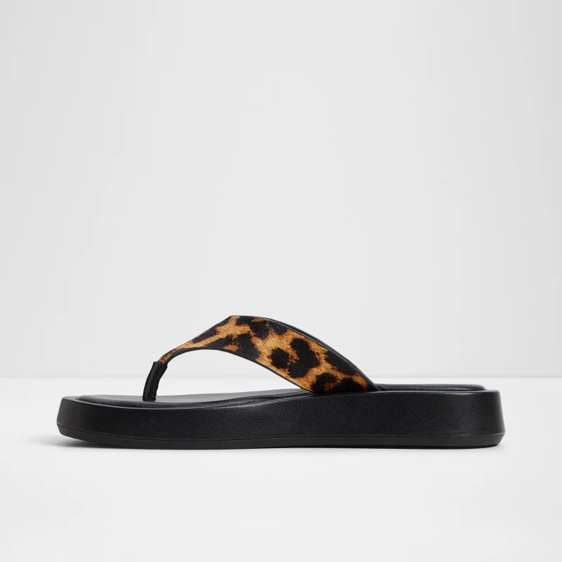 ALDO  GRETTLE Animal Printed Flat Sandals for Women | Best Price UAE