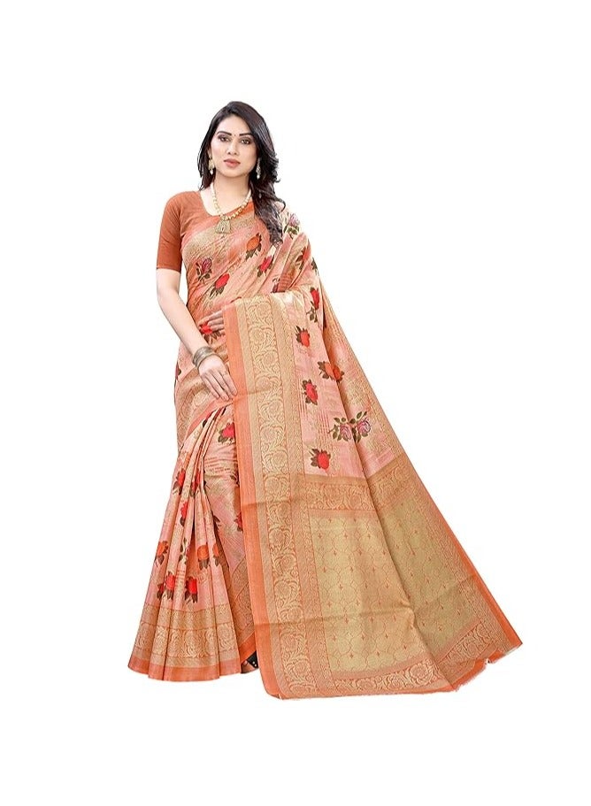 Accessorize Kingdom Women's Art Silk Saree - Image 1