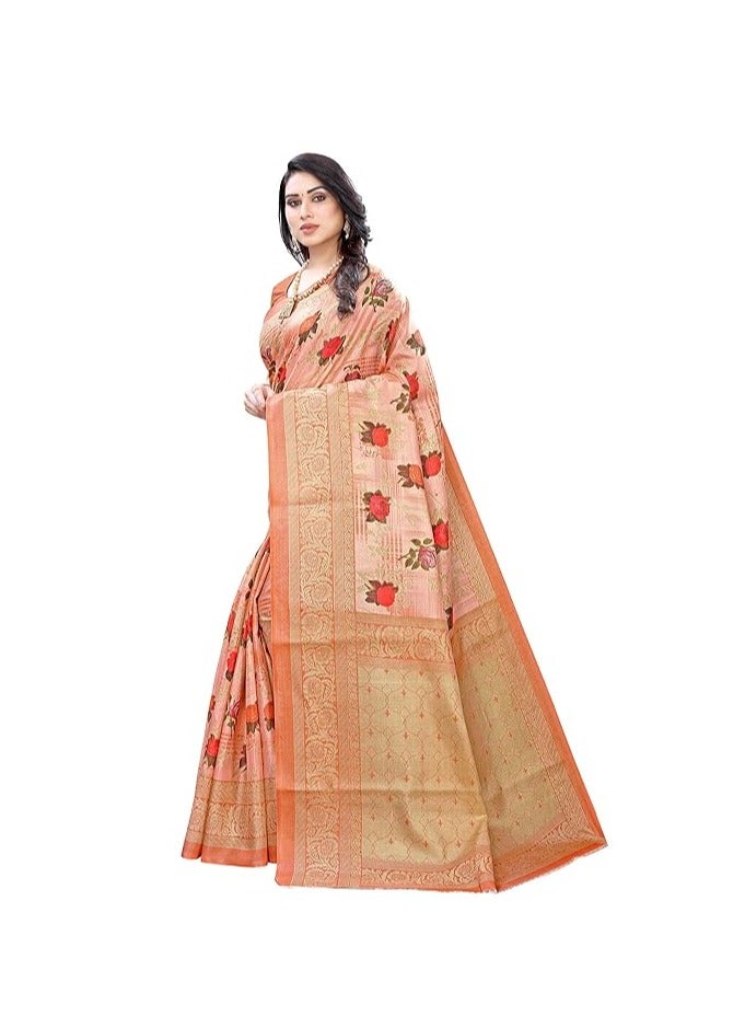 Accessorize Kingdom Women's Art Silk Saree - Image 2