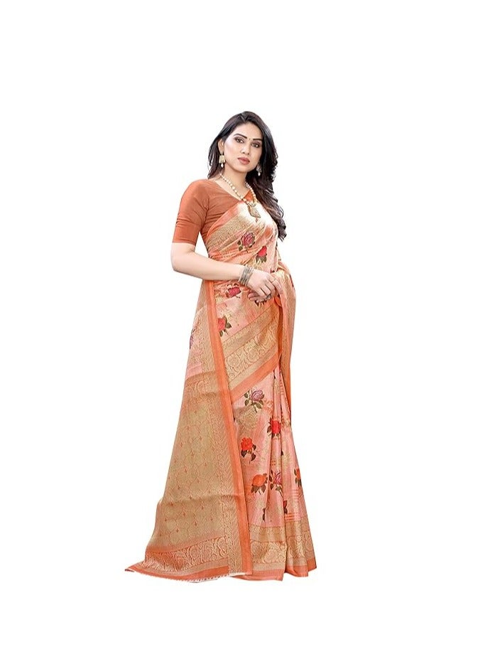 Accessorize Kingdom Women's Art Silk Saree - Image 3