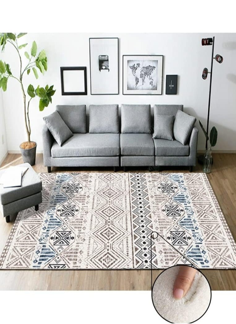 Rectangular Soft Touch Carpet Multicolour  170*120 cm