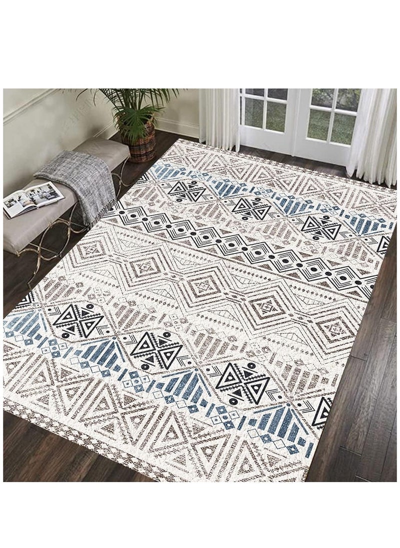 Rectangular Soft Touch Carpet Multicolour  170*120 cm