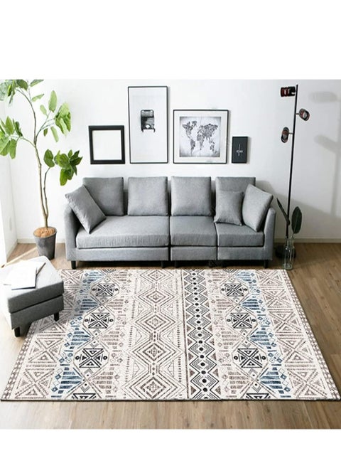 Rectangular Soft Touch Carpet Multicolour  170*120 cm