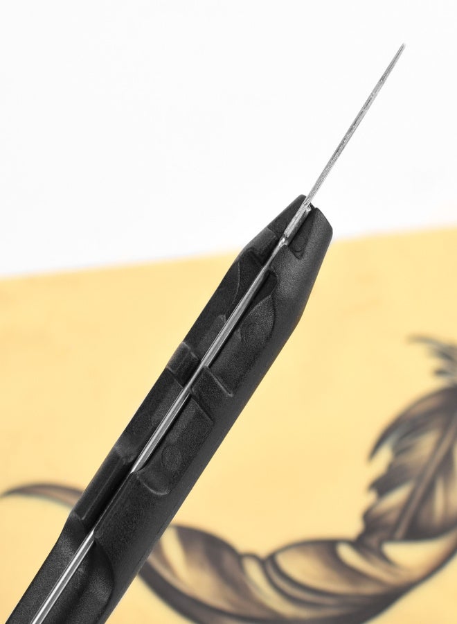 ATOMUS Hand Poke and Stick Tattoo Kit DIY Tattoo Supply Ink Gloves Ink Box Tattoo Needles Set Practice Skin Tattoo Repair Cream 9RL*10pcs Needle - Image 2