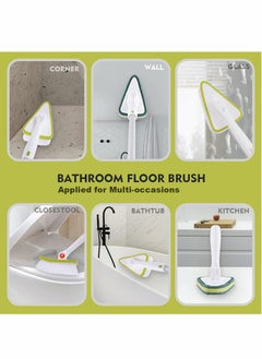 Excefore Cleaning Brush, 2 in 1 Tub Tile Scrubber Brush Sponge with 46'' Extendable Long Lightweight Handle, Rotatable Detachable Stiff Bristles Scrub Brush for Kitchen Shower Bathtub Floor  - Image 5