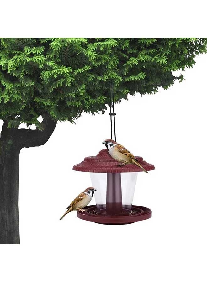 NIBEMINENT Outdoor Hanging Wild Bird Feeder Red 20x19x18centimeter  - Image 1