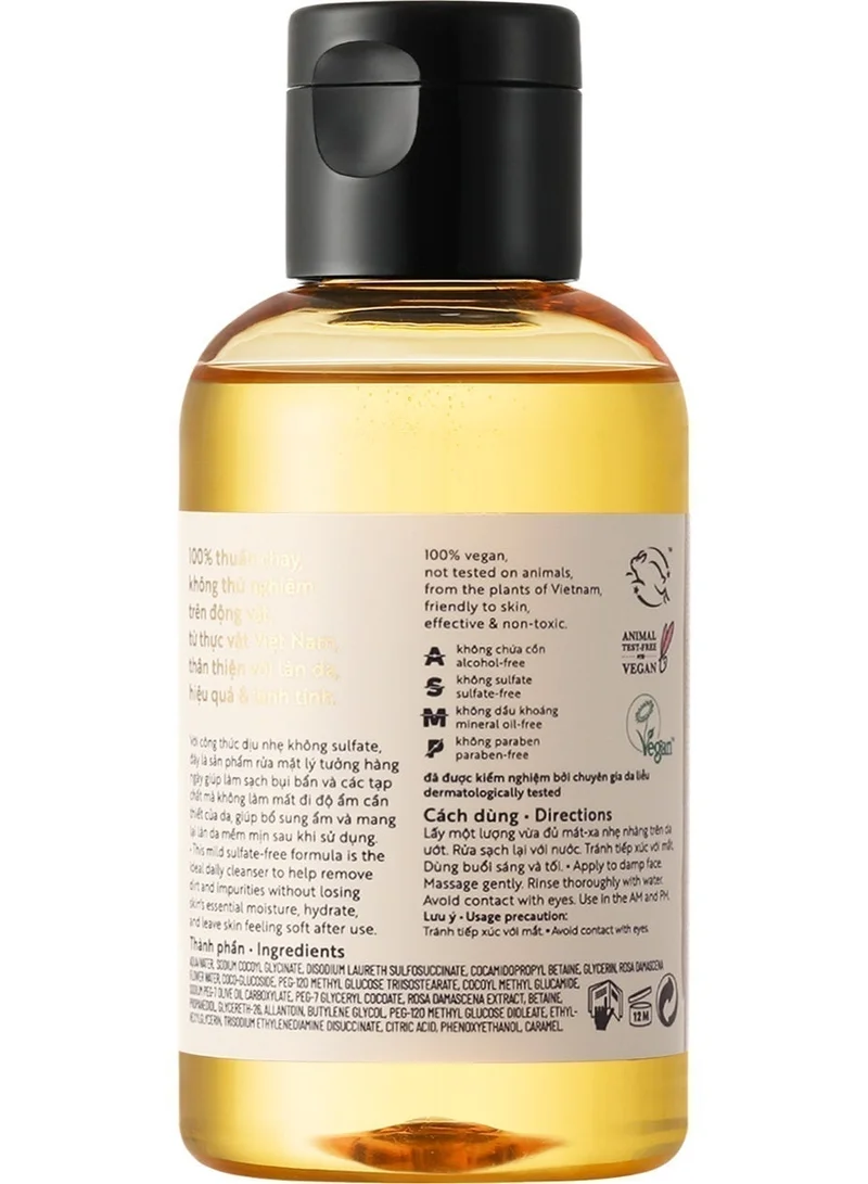 The Cocoon Original Vietnam  Rose Cleanser 140ml. Gentle Facial Cleanser with Rose Extract for Fresh, Hydrated & Radiant Skin  | Best Price UAE