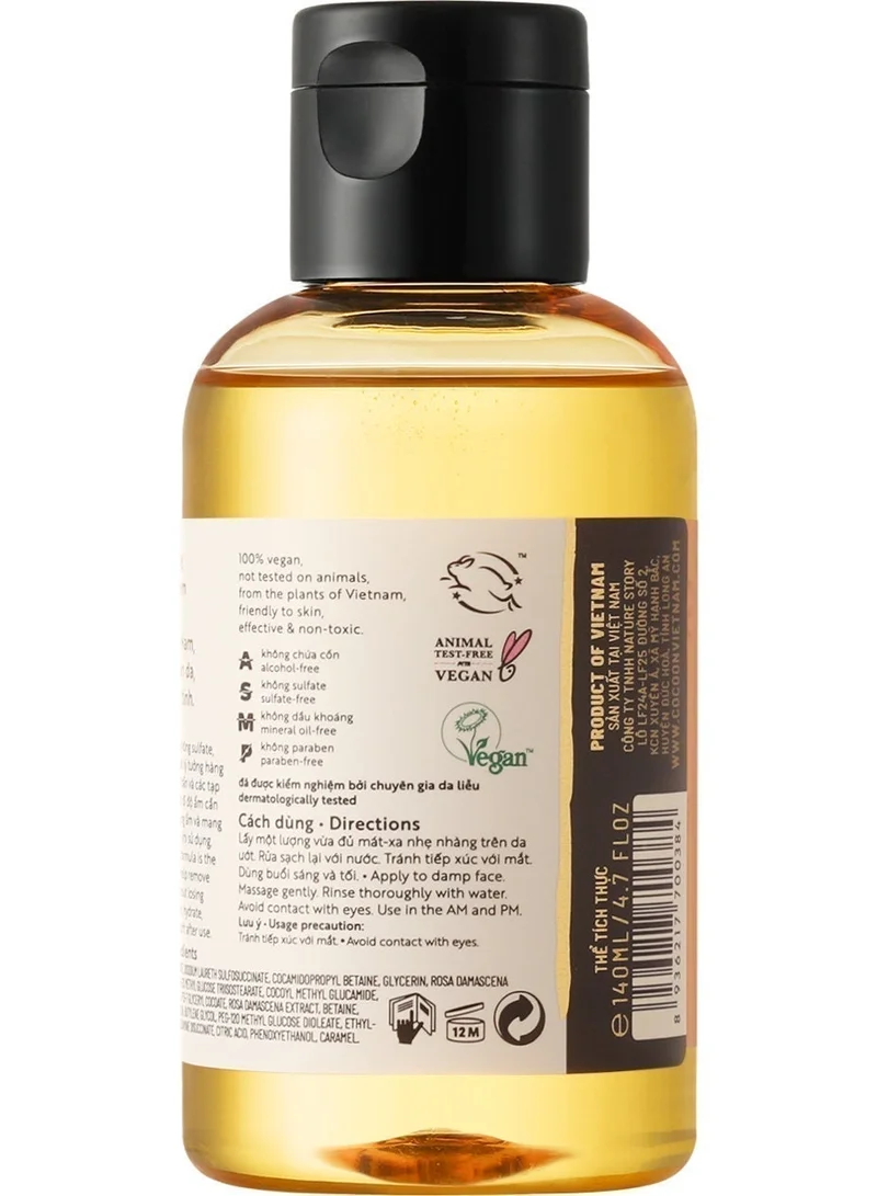 The Cocoon Original Vietnam  Rose Cleanser 140ml. Gentle Facial Cleanser with Rose Extract for Fresh, Hydrated & Radiant Skin  | Best Price UAE