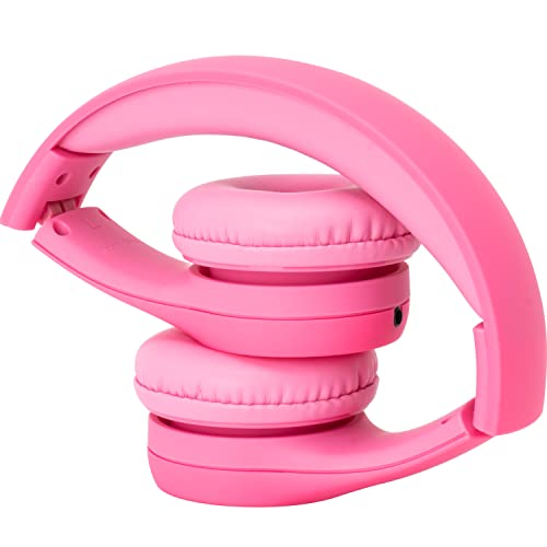 Snug Play+ Kids Headphones – Volume Limited 93dB for Safe Listening – Foldable, Durable Headphones for Toddlers, Boys & Girls – Tangle-Free Cord – Ideal for Travel, School, Tablets - Pink - Image 3