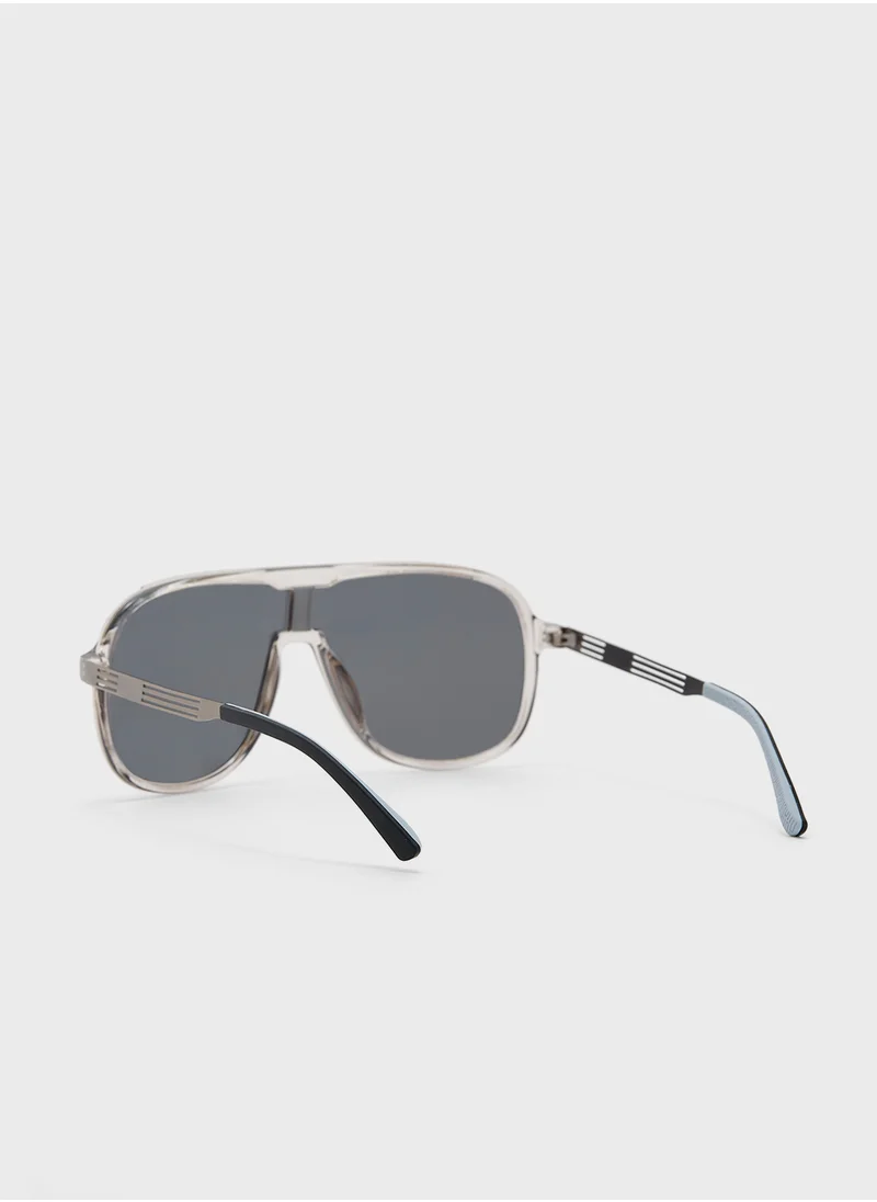 روبرت وود Polarized Lens Oversize Sunglasses