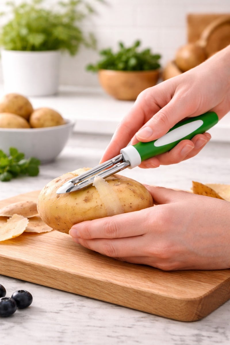 ديسينت ديسنت برايم إدج 2 بيس نايف سِت | ليزر نايف آند فيجيتابل بيلر | ستينلس ستيل بليدز – رَست ريزِستَنت | نون ستك نايف سِت | كيتشن كَتّينغ تولز سِت - Image 5