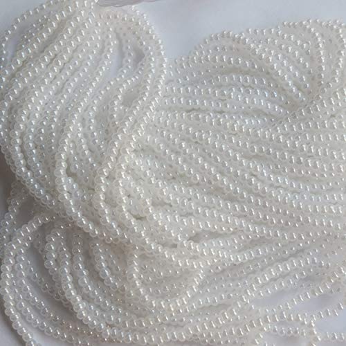 SeedBeadExplosion Seed Beads 11/0 Czech Bridal White Pearl (Full Hank Pack) Glass Beads - Image 3