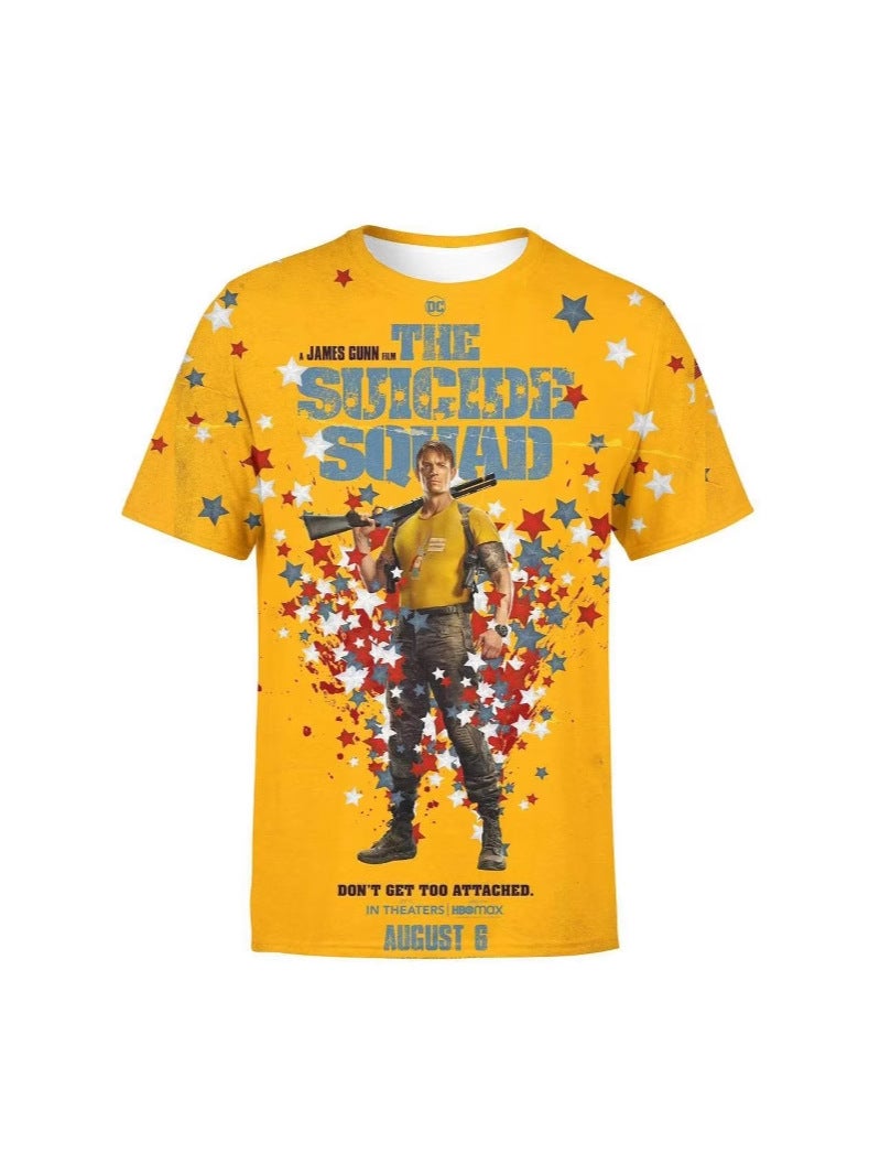 Men'S Suicide Squad 3D Printed Short Sleeve T-Shirt Men'S And Women'S Couples T-Shirt - Image 5