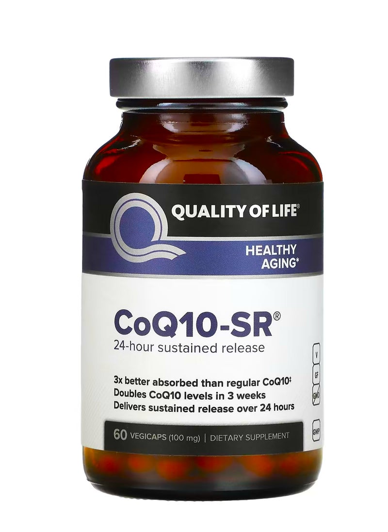 Quality of Life CoQ10-SR, 100 mg, 60 Vegicaps