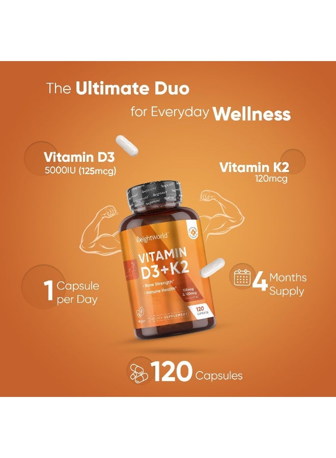 WeightWorld كبسولات فيتامين D3 K2 النباتية لتعزيز قوة العظام - Image 2