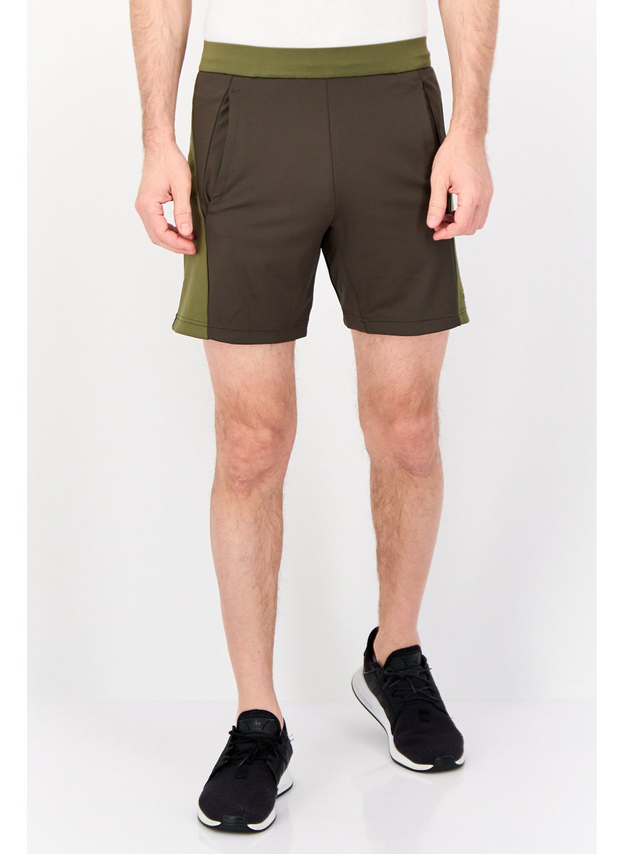 Adidas Men Sportswear Fit 7 Inseam Training Shorts, Olive  - Image 1