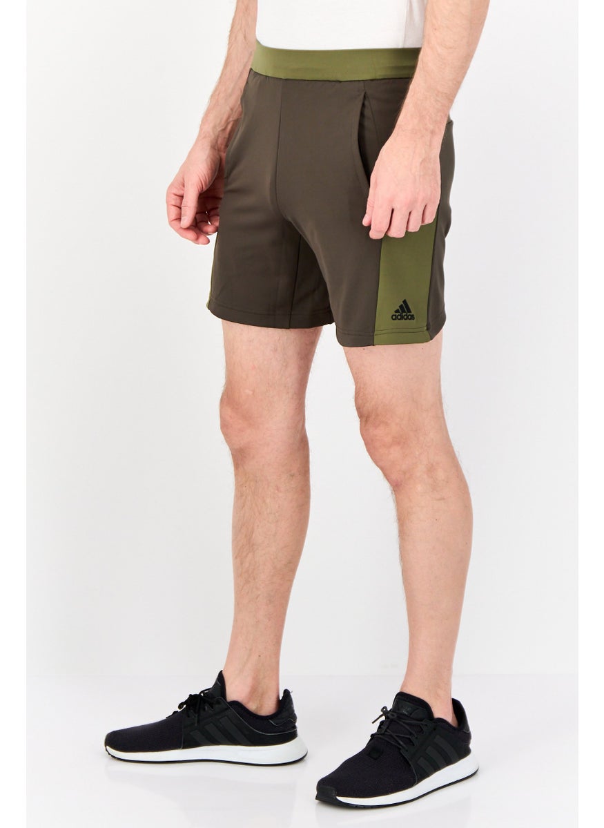 Adidas Men Sportswear Fit 7 Inseam Training Shorts, Olive  - Image 3